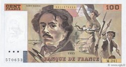 100 Francs DELACROIX imprimé en continu FRANCIA  1993 F.69bis.08 q.SPL