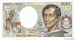200 Francs MONTESQUIEU FRANCIA  1982 F.70.02