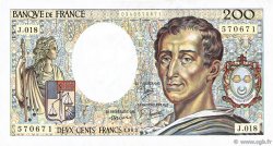 200 Francs MONTESQUIEU FRANCIA  1983 F.70.03 BB