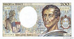 200 Francs MONTESQUIEU FRANCE  1984 F.70.04 SPL