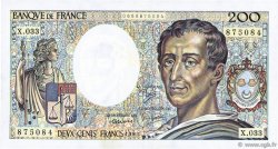 200 Francs MONTESQUIEU FRANKREICH  1985 F.70.05