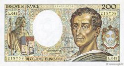 200 Francs MONTESQUIEU FRANCIA  1986 F.70.06 q.SPL