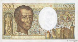 200 Francs MONTESQUIEU FRANCIA  1987 F.70.07 MBC