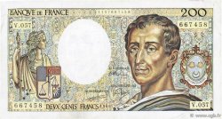 200 Francs MONTESQUIEU FRANCE  1988 F.70.08 F