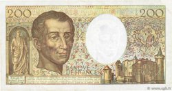 200 Francs MONTESQUIEU FRANCE  1992 F.70.12b VF