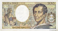 200 Francs MONTESQUIEU FRANCIA  1992 F.70.12c BB