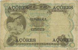 2500 Reis AZORES  1909 P.08b F-