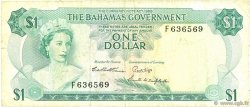 1 Dollar BAHAMAS  1965 P.18d MB