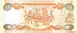 5 Dollars BAHAMAS  1995 P.52 BC+