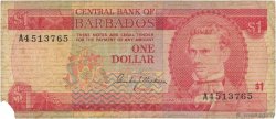 1 Dollar BARBADOS  1973 P.29a G