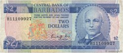 2 Dollars BARBADOS  1986 P.36 S
