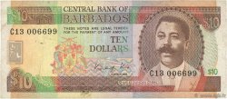 10 Dollars BARBADOS  1986 P.38 BC+