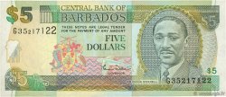 5 Dollars BARBADOS  2000 P.61 fVZ