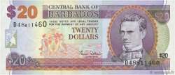 20 Dollars BARBADOS  2000 P.63A MBC+