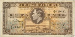 5 Shillings BERMUDA  1937 P.08b VF