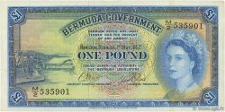 1 Pound BERMUDAS  1957 P.20c MBC+