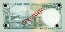 20 Dollars Spécimen BERMUDA  1970 P.26s UNC