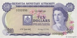 10 Dollars BERMUDAS  1982 P.30b FDC