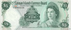 5 Dollars ISLAS CAIMáN  1972 P.02a SC