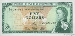 5 Dollars EAST CARIBBEAN STATES  1965 P.14e ST
