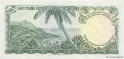 5 Dollars EAST CARIBBEAN STATES  1965 P.14m XF+