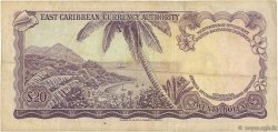 20 Dollars EAST CARIBBEAN STATES  1965 P.15d F+