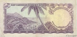 20 Dollars CARIBBEAN   1965 P.15e VF