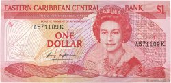 1 Dollar CARIBBEAN   1985 P.17k XF+