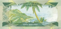 5 Dollars EAST CARIBBEAN STATES  1986 P.18d FDC