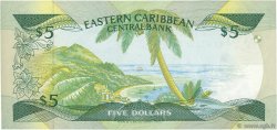 5 Dollars EAST CARIBBEAN STATES  1986 P.18m UNC