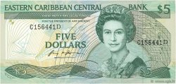 5 Dollars EAST CARIBBEAN STATES  1988 P.22d ST