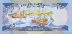 10 Dollars EAST CARIBBEAN STATES  1985 P.23k1 ST