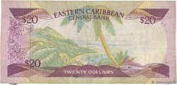 20 Dollars CARIBBEAN   1988 P.24l2 F+