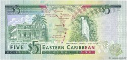 5 Dollars CARIBBEAN   1993 P.26u UNC