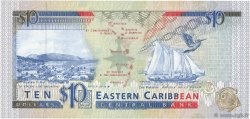 10 Dollars CARIBBEAN   1993 P.27d UNC