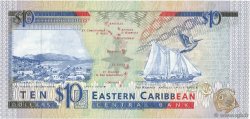 10 Dollars EAST CARIBBEAN STATES  1993 P.27m UNC-