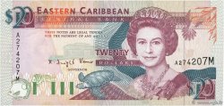 20 Dollars CARIBBEAN   1993 P.28m UNC