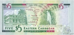 5 Dollars EAST CARIBBEAN STATES  1994 P.31v FDC