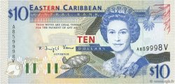 10 Dollars EAST CARIBBEAN STATES  1994 P.32v UNC