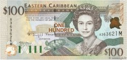 100 Dollars EAST CARIBBEAN STATES  1998 P.36m UNC