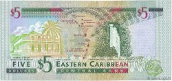 5 Dollars EAST CARIBBEAN STATES  2000 P.37u UNC