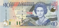10 Dollars EAST CARIBBEAN STATES  2000 P.38k FDC