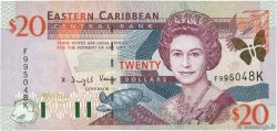 20 Dollars EAST CARIBBEAN STATES  2000 P.39k ST