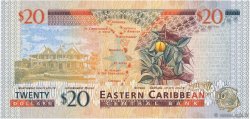 20 Dollars EAST CARIBBEAN STATES  2000 P.39v ST