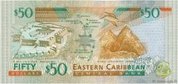 50 Dollars EAST CARIBBEAN STATES  2000 P.40v FDC
