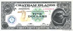 5 Dollars CHATHAM ISLANDS  2001  UNC