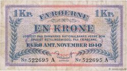 1 Krone ÎLES FEROE  1940 P.09 TB+