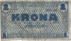 1 Krona ICELAND  1941 P.22i F