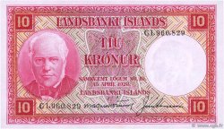 10 Kronur ISLAND  1946 P.33b VZ+