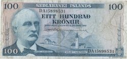 100 Kronur ISLANDA  1961 P.44a MB